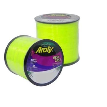 Imagem de Linha De Pesca Araty Best Cast Amarelo Fluorescente Varia Medidas - Ma
