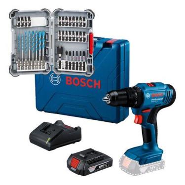 Imagem de Furadeira Parafusadeira Impacto Gsb183 Li E Kit Bits Brocas - Bosch, B