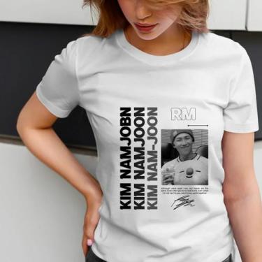 Imagem de Camiseta Branca BTS V Kim RM Jin SUGA J-Hope Jimin Jungkook Kpop Camis