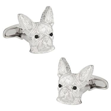 Imagem de Abotoaduras Safari Cuff-Daddy Boston Terrier com caixa de apresentação