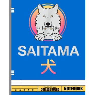 Imagem de Saitama Inu Coin Crypto Token Cryptocurrency Wallet Saitama Notebook: Wide Ruled Composition Notebook, Bitcoin Cryptocurrency Composition Book for ... Students, College Ruled 8 x 10-120 Pages