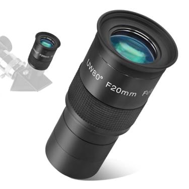 Imagem de Óculos Astromania totalmente multi-revestido não tra-Wide 80 graus para telescópio, 2" Untra-Wide 80 Degree - F20mm
