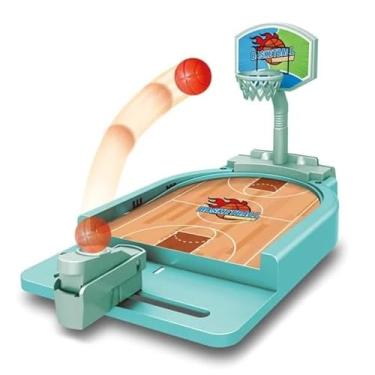 Imagem de Jogo Mini Basquete Com Lançador DE BOLINHAS QUADRA BASKETBALL Diversão Brinquedo Infantil TABULEIRO MESA JOGAR PONTARIA INTERATIVO DESPERTE A IMAGINAÇÃO 27CM