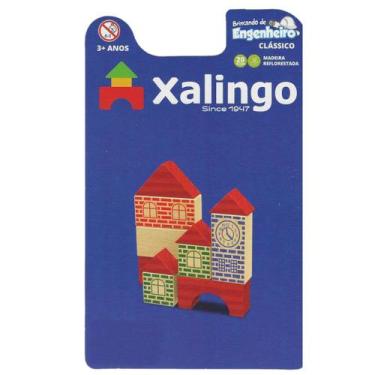 Imagem de  Brinquedo Brincando De Engenheiro Blister 20 Pcs Clássico - Xalingo