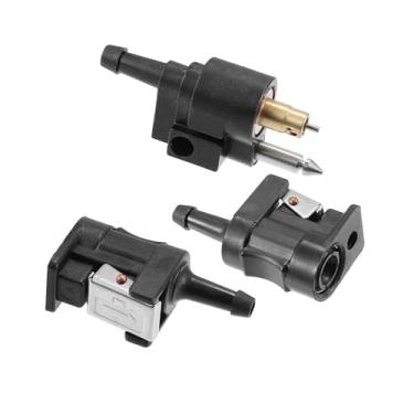 Imagem de TUCKBOLD 3 peças de acessórios de conector de linha de combustível de motor de barco marítimo 6 mm fêmea macho junta de combustível encaixe de junta de tubo de combustível motor externo tubo de