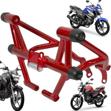 Imagem de Protetor Stunt Race FAZR 150 / YBR FACTOR 150 / YBR 125 FACTOR Slider de proteção motor e carenagem Stunt Cage FZER (VERMELHO)