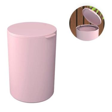 Imagem de Lixeira Cesto Lixo Com Tampa 5 Litros Multiuso Coza Serene Banheiro / 