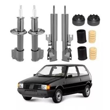 Imagem de 4 Amortecedor Kit Suspensão Fiat Uno 94 95 96 97 98 99 - millenium