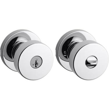 Imagem de Kwikset 97402-894 Maçaneta de porta, cromo polido