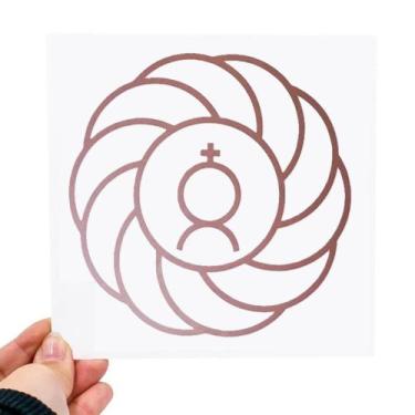 Imagem de Placa Grafico Turbilhão com Mercúrio PVC 15x15cm - Radionica Radiestes