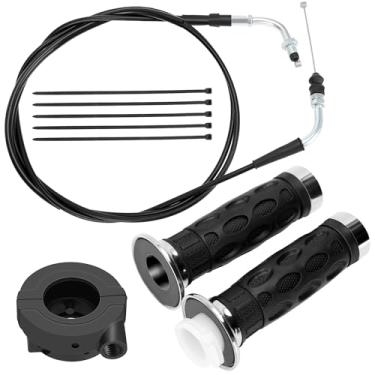 Imagem de YOXUFA Kit de cabo de acelerador 7/8 de 198.1 cm para GY6 50 80 125 150cc QMB139 157QMJ TaoTao Lancer VIP Future Champion Wolf RX50 IceBear Dongfang Jonway Roketa Scooter Moped Mini Bike Go Kart Parts