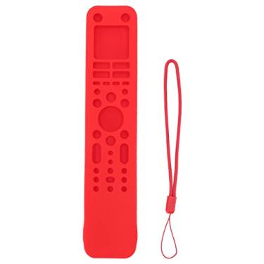Imagem de Tampa de controle remoto de silicone GRCFUMO, caixa de proteção contra silicone anti -deslizamento, capa de controlador de televisão lavável com alça de mão para rmf tx520p (Red Set)