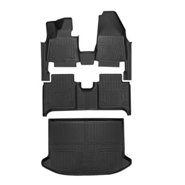 Imagem de Tapetes de carro compatíveis com ZEEKR X 2021-presente Frente Traseira Porta-malas Caixa de armazenamento Almofada à prova d'água Almofada para os pés Kit de carpete TPE Forros de carga para carro(4pc