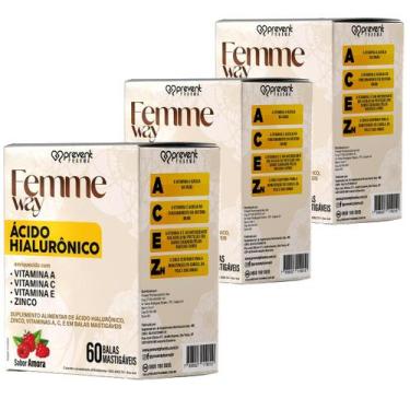 Imagem de Acido hialuronico 180 balas prevent pharma, amora
