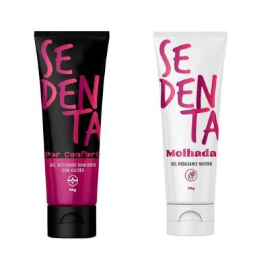 Imagem de Kit Gel Prazeres Intensos Sex Shop Lubrificante Íntimo Sedenta Molhada