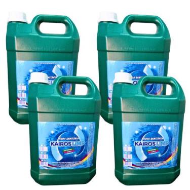 Imagem de Água sanitária KAIROSLIMP 5L - ATACADO kit 4 galões de 5 litros