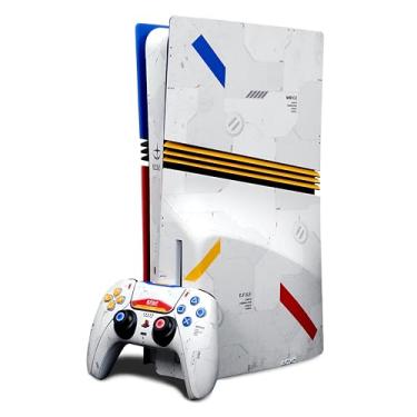 Imagem de Capas compatíveis para PS5 Pro e Dualsense, edição Gundam, película de vinil fosco para PS5 Pro placa normal e placa de disco (projetada por POP SKIN), capa edição Dualsense Gundam incluída.