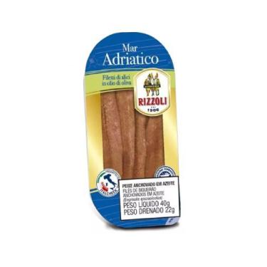 Imagem de File De Anchova Italiana Rizzoli Liq.40g / Dren.22g