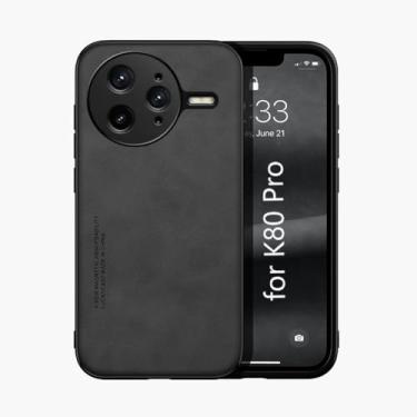 Imagem de Kepuch Silklike Capa para Xiaomi K80 Pro - Case Placa de Metal Embutida - Preto