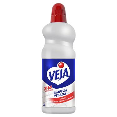 Imagem de LIMPADOR LIMPEZA PESADA CLORO ATIVO BRANQUEIA E DESINFETA VEJA X-14 FRASCO 1L