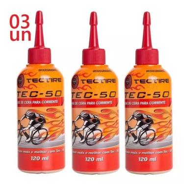 Imagem de Kit 3 óleos Lubrificantes de Corrente Tec 50 Cera 120ml