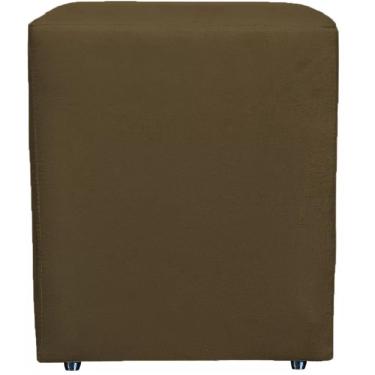 Imagem de Puff Quadrado Cubo Banqueta Decorativo Utilize - Marrom