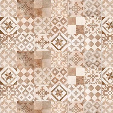 Imagem de Papel De Parede 10m Adesivo Lavável Português Azulejo Tom Bege