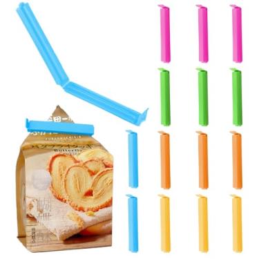 Imagem de Prendedor Clipe Lacre, Kit 15 Prendedor de Saco de Alimento Veda Saco Fecha Pacote Prendedores de Embalagem