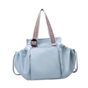 Imagem de YIJU Bolsa de ombro Moda Saco de Berço Transformável para Compras Esportes de Verão, Azul