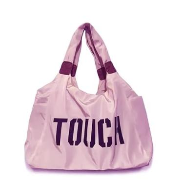 Imagem de Bolsa Mala viagem feminina de mão super grande capacidade leve bolsa fitness acadamia (ROSA)