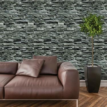 Imagem de Papel de Parede Adesivo Pedra Canjiquinha Rustica Lavável Cozinha 3 metros