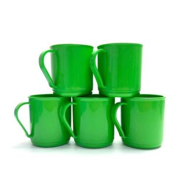 Imagem de Kit 4 Canecas Plásticas 400ML Para Escolas Festas Livre de BPA - GP Pl