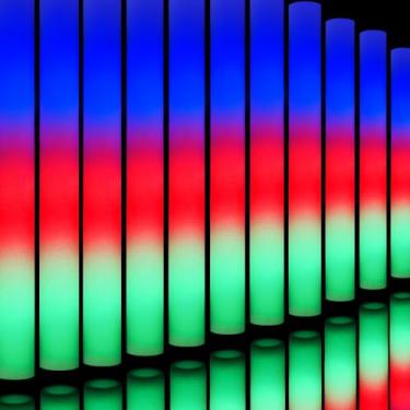 Imagem de AOWDIAO Pacote Com 24 Bastões Luminosos De Led De Espuma – 16 Polegadas E 3 Modos De Iluminação – Bastões Luminosos De Néon Iluminados Para Festas De Casamentos, Shows, Festivais, Aniversários E Ac