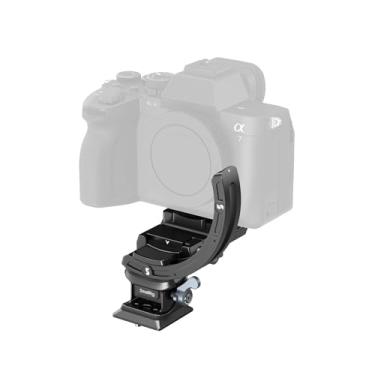 Imagem de SmallRig Kit de placa de montagem horizontal a vertical para câmeras sem espelho, para Sony, para FUJIFILM, para Nikon, para Canon, suporte de lente de anel de montagem de tripé com placa de liberação