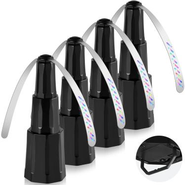 Imagem de hyxjzh Ventiladores de moscas para mesas, ventiladores de insetos com lâminas holográficas, ventilador repelente de moscas operado por bateria, mantenha as moscas longe do piquenique, churrasco
