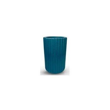 Imagem de Vaso Planta Decorativo Jardim Sala 30cm Azul - Vouga