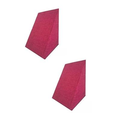 Imagem de Kit 2 Travesseiros Encosto Triangular Repouso Leitura Com Capa (Pink)