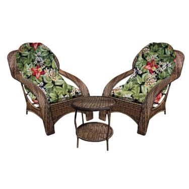 Imagem de Conjunto de Poltronas Fibra Sintética e 1 Mesa Centro