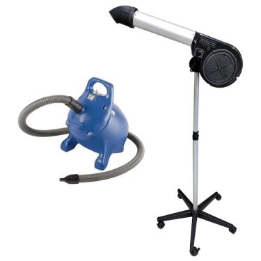 Imagem de Kit Pet Shop Secador 5000 Black + Soprador Rx Kyklon Azul - 220v