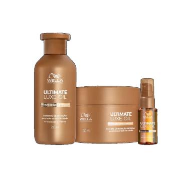 Imagem de Kit Máscara + Shampoo + Óleo Wella Luxe Oil 30ml