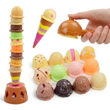 Imagem de Conjunto De Brinquedos De Cozinha Infantil, Empilhamento De Sorvete, B