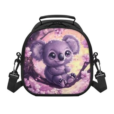 Imagem de Cugasmaru Lancheira para meninas, lancheira coala, fofa, lancheira infantil, isolada, para meninas, crianças, grande capacidade, bolsa térmica com alça de ombro removível, presentes