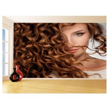 Imagem de Papel De Parede 3D Salão De Beleza Corte Cabelo 3,5M Slb02 - Você Deco