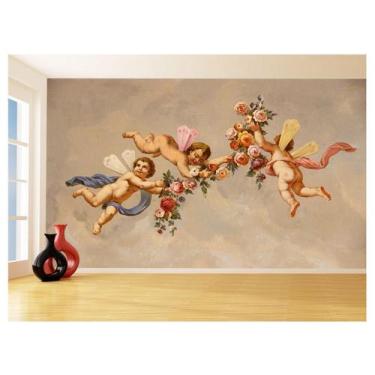 Imagem de Papel De Parede 3D Religioso Anjos Pintura Arte 3,5M Rl80 - Você Decor