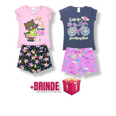Imagem de Kit 2 Conjuntos Infantil Feminino Primavera Verão Premium - Nininhos, 