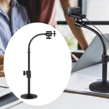 Imagem de predolo Suporte para Tablet, Suporte para Câmera, Rotação de 360 ​​graus, Base de Montagem Giratória para Mesa, para Ensino Online, Conferências Ao Vivo