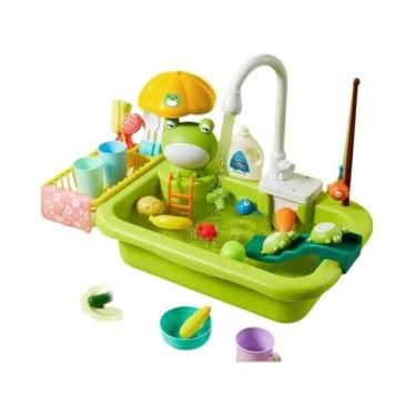 Imagem de Pia De Cozinha Para Meninas E Crianças, Brinquedo Para Máquina De Lava