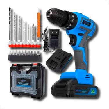 Imagem de Furadeira Parafusadeira 36V Sem Fio 2 Baterias 10000mAh Profissional 3