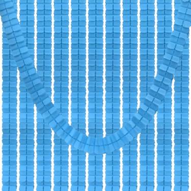 Imagem de PATIKIL Guirlanda de quatro folhas de 3 metros, pacote com 12 guirlandas de flores de papel de seda para pendurar flâmulas reutilizáveis para decorações de fundo de festa de casamento, azul celeste