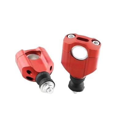 Imagem de predolo Elevadores de guidão de motocicleta em liga de alumínio de alto desempenho, fáceis de instalar, acessórios premium, montagem de substituição universal, Vermelho